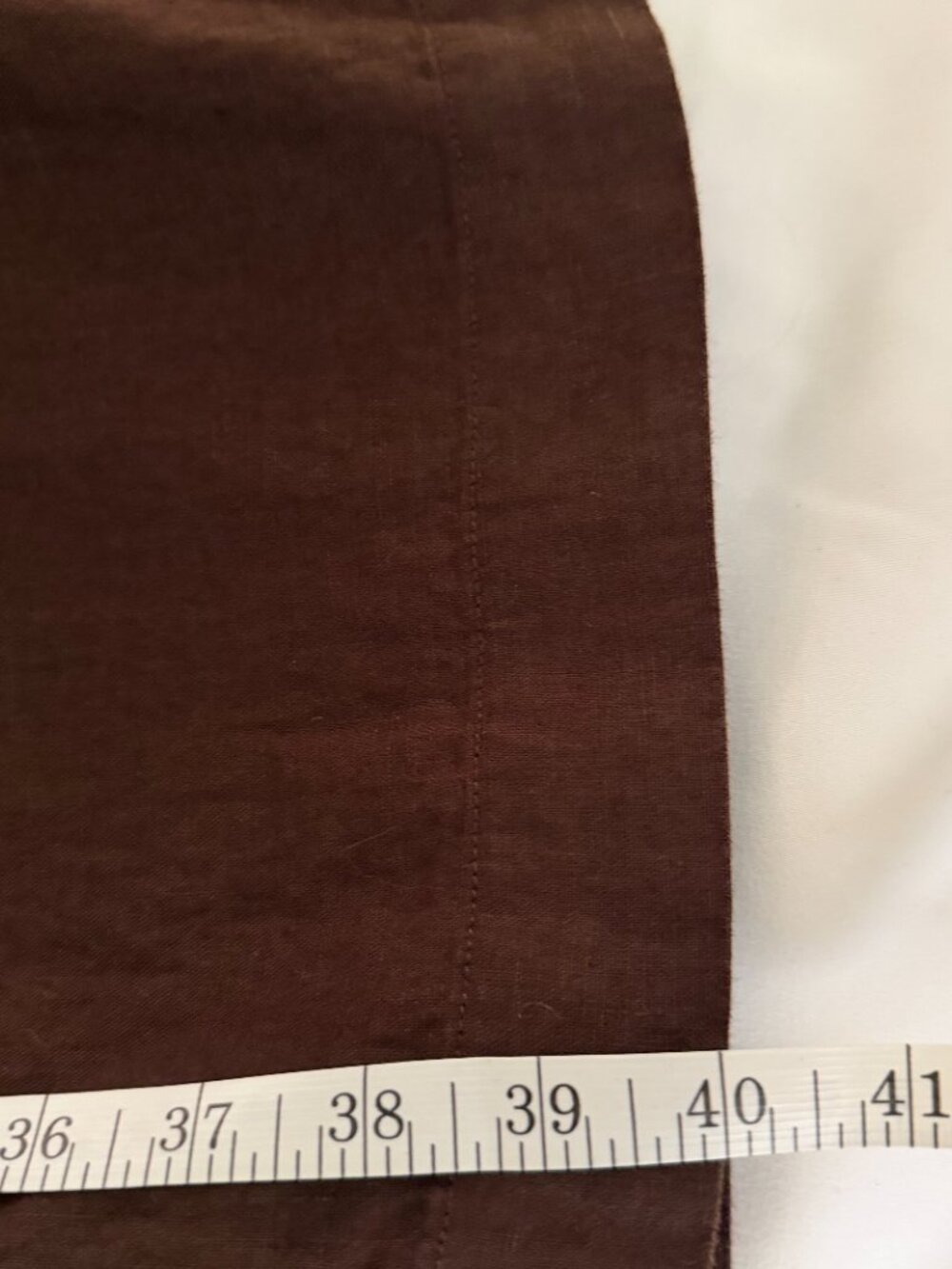 Athleta Retreat Linen High Rise Wide Leg Pant Size Large Petite Brown NWOT - Picture 8 of 14